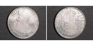 8 Real Bolivia / Virreinato del Río de la Plata (1776 - 1814) Plata Carlos IV de España (1748-1819)