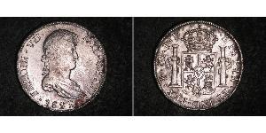 8 Real Bolivia / Virreinato del Río de la Plata (1776 - 1814) Plata Fernando VII de España (1784-1833)