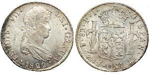 8 Real Bolivia / Virreinato del Río de la Plata (1776 - 1814) Plata Fernando VII de España (1784-1833)