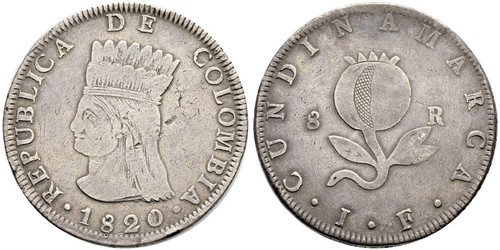 8 Real Colombia Plata 