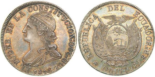 8 Real Ecuador Plata 