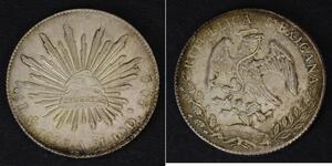 8 Real Estados Unidos Mexicanos (1846 - 1863) Plata 