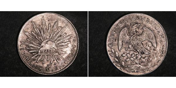 8 Real Estados Unidos Mexicanos (1846 - 1863) Plata 