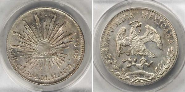 8 Real Estados Unidos Mexicanos (1846 - 1863) Plata 