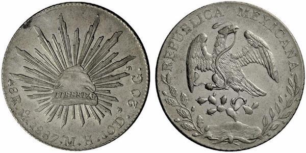 8 Real Estados Unidos Mexicanos (1846 - 1863) Plata 