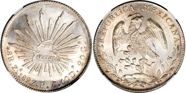 8 Real Estados Unidos Mexicanos (1846 - 1863) Plata 