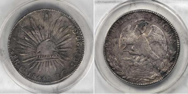 8 Real Estados Unidos Mexicanos (1846 - 1863) Plata 