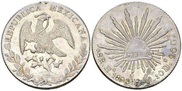 8 Real Estados Unidos Mexicanos (1846 - 1863) Plata 