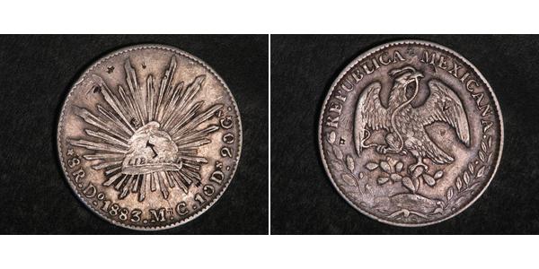 8 Real Estados Unidos Mexicanos (1846 - 1863) Plata 