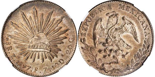 8 Real Estados Unidos Mexicanos (1846 - 1863) Plata 
