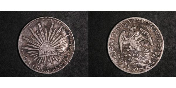 8 Real Estados Unidos Mexicanos (1846 - 1863) Plata 