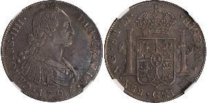8 Real Guatemala Plata Carlos IV de España (1748-1819)