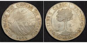 8 Real Guatemala / República Federal de Centro América (1823 - 1838) Plata 