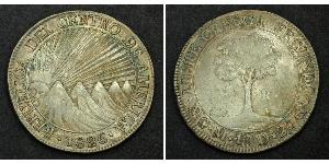 8 Real Guatemala / República Federal de Centro América (1823 - 1838) Plata 