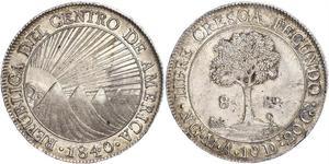 8 Real Guatemala / República Federal de Centro América (1823 - 1838) Plata 