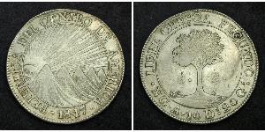 8 Real Guatemala / República Federal de Centro América (1823 - 1838) Plata 