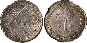 8 Real Guatemala / República Federal de Centro América (1823 - 1838) Plata 