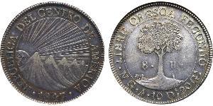 8 Real Guatemala / República Federal de Centro América (1823 - 1838) Plata 