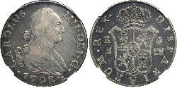 8 Real Imperio español (1700 - 1808) Plata Carlos IV de España (1748-1819)