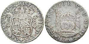 8 Real Perú Plata Carlos III de España (1716 -1788)