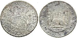 8 Real Perú Plata Carlos III de España (1716 -1788)