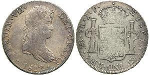 8 Real Perú Plata Fernando VII de España (1784-1833)