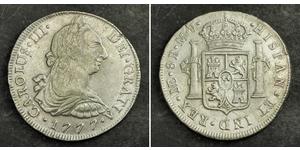 8 Real Perú Plata Carlos III de España (1716 -1788)