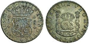 8 Real Perú Plata Carlos III de España (1716 -1788)