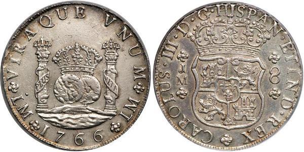 8 Real Perú Plata Carlos III de España (1716 -1788)