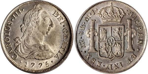 8 Real Perú Plata Carlos III de España (1716 -1788)