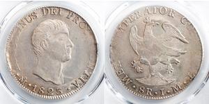 8 Real Primer Imperio Mexicano (1821 - 1823) Plata 