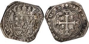 8 Real Virreinato de Nueva España (1519 - 1821) Plata Felipe V de España (1683-1746)