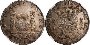 8 Real Virreinato de Nueva España (1519 - 1821) Plata Carlos III de España (1716 -1788)