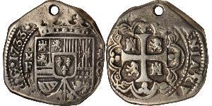 8 Real Virreinato de Nueva España (1519 - 1821) Plata Felipe V de España (1683-1746)