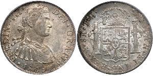 8 Real Virreinato de Nueva España (1519 - 1821) Plata Fernando VII de España (1784-1833)