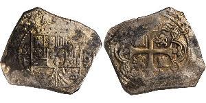 8 Real Virreinato de Nueva España (1519 - 1821) Plata Felipe V de España (1683-1746)