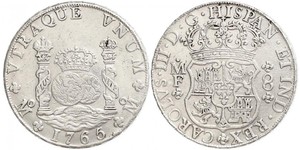 8 Real Virreinato de Nueva España (1519 - 1821) Plata Carlos III de España (1716 -1788)