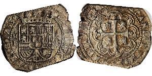 8 Real Virreinato de Nueva España (1519 - 1821) Plata Felipe V de España (1683-1746)