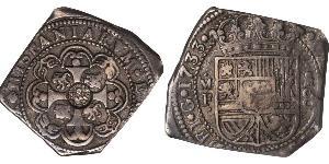 8 Real Virreinato de Nueva España (1519 - 1821) Plata Felipe V de España (1683-1746)