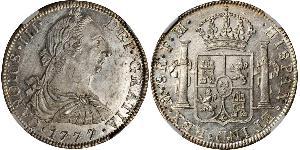 8 Real Virreinato de Nueva España (1519 - 1821) Plata Carlos III de España (1716 -1788)