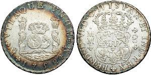 8 Real Virreinato de Nueva España (1519 - 1821) Plata Fernando VI de España (1713-1759)