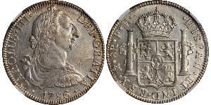 8 Real Virreinato de Nueva España (1519 - 1821) Plata Carlos III de España (1716 -1788)