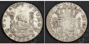 8 Real Virreinato de Nueva España (1519 - 1821) Plata Carlos III de España (1716 -1788)