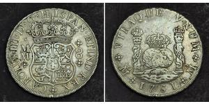 8 Real Virreinato de Nueva España (1519 - 1821) Plata Carlos III de España (1716 -1788)