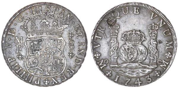 8 Real Virreinato de Nueva España (1519 - 1821) Plata Carlos III de España (1716 -1788)