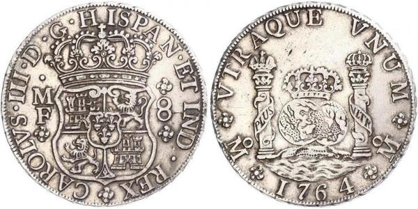 8 Real Virreinato de Nueva España (1519 - 1821) Plata Carlos III de España (1716 -1788)