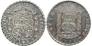 8 Real Bolivien / Vizekönigreich Peru (1542 - 1824) Silber Karl III. von Spanien (1716 -1788)