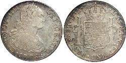 8 Real Chile Silber Karl IV (1748-1819)