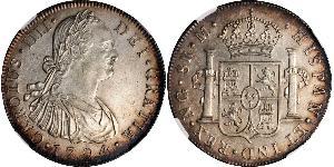 8 Real Guatemala Silber Karl IV (1748-1819)