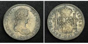 8 Real Guatemala / Spanish Colonies Silber Ferdinand VII. von Spanien (1784-1833)